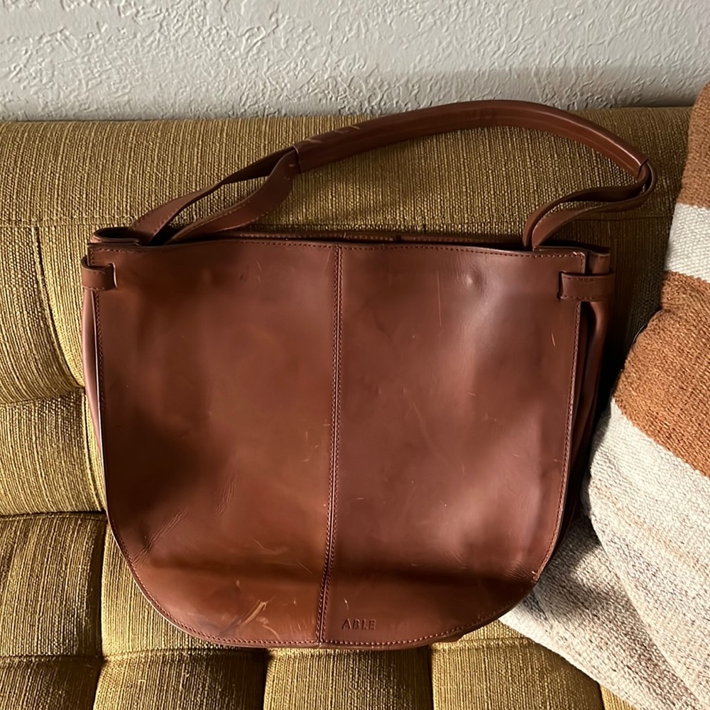 Able Brown Leather Bag